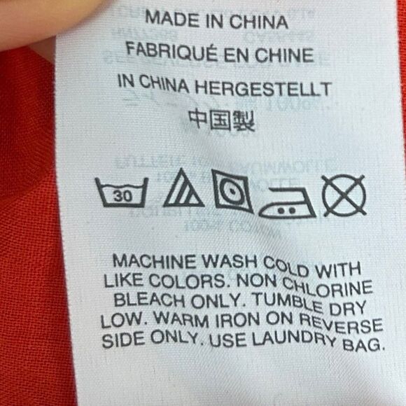 J.Crew Eyelet Flutter Bell Sleeve Shift Mini Dress Coral Orange Red Cotton Sz 4 - Picture 15 of 15